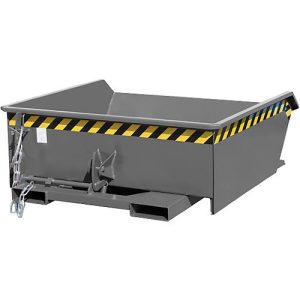 Kippbehälter Bauer Mini Typ MGU 460, niedrige Bauhöhe, 460 l Inhalt, grau Kippbehälter Bauer Mini Typ MGU 460, niedrige Bauhöhe, 460 l Inhalt, grau