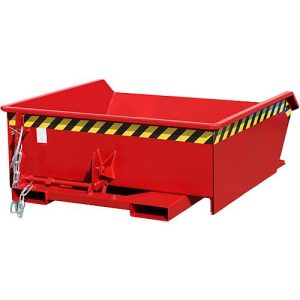 Kippbehälter Bauer Mini Typ MGU 460, niedrige Bauhöhe, 460 l Inhalt, rot Kippbehälter Bauer Mini Typ MGU 460, niedrige Bauhöhe, 460 l Inhalt, rot