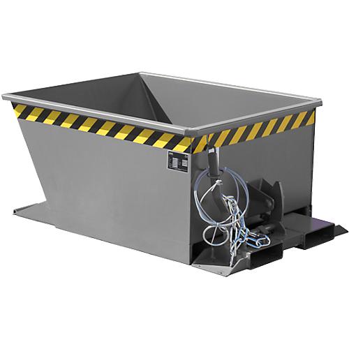Kippbehälter GU-RZ30, für Routenzüge, Kipp- und Rutschsicherung, 300 l, RAL 7005 grau