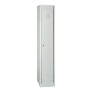Kleiderspind, B 300 x H 1800 mm, lichtgrau RAL 7035, Drehriegelverschluss