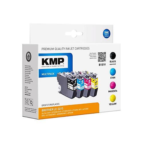 KMP B101V - 4er-Pack - Schwarz, Gelb, Cyan, Magenta - Tintenpatrone (Alternative zu: Brother LC3213BK, Brother LC3213C, Brother LC3213M, Brother LC3213Y)