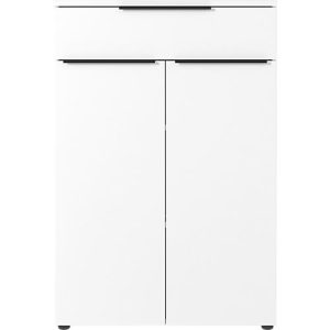 Kombischrank Porto, 1 Schublade, 2 Türen und 2 Einlegeböden, 2 OH, B 810 x T 400 x H 1200 mm, weiß
