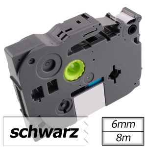 Schriftband kompatibel Brother TZE-111. 6mm  8m. transparent