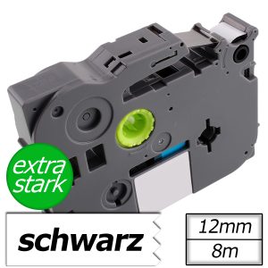 Schriftband kompatibel Brother TZE-S231. 12mm  8m. extra-stark. weiß