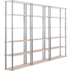 Komplettangebot 3 Büroregale mit je 6 Böden (5 OH) Komplettangebot 3 Büroregale mit je 6 Böden (5 OH)