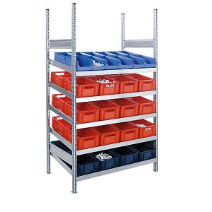 Komplettregal MBR 3000, Grundfeld, 5 schräge Fachebenen, 2278 x 400 x 1004 mm Komplettregal MBR 3000, Grundfeld, 5 schräge Fachebenen, 2278 x 400 x 1004 mm