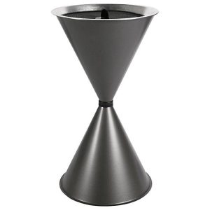 Konischer Standaschenbecher Diabola ECO, Alu-Einlegeschale, H 710 mm, ø 400 mm, graphit, Quarzsand Konischer Standaschenbecher Diabola ECO, Alu-Einlegeschale, H 710 mm, ø 400 mm, graphit, Quarzsand