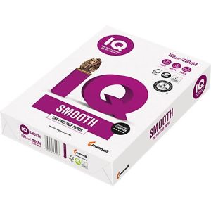 Kopierpapier Mondi IQ Smooth, DIN A4, 160 g/m², hochweiß, 1 Karton = 5 x 250 Blatt Kopierpapier Mondi IQ Smooth, DIN A4, 160 g/m², hochweiß, 1 Karton = 5 x 250 Blatt