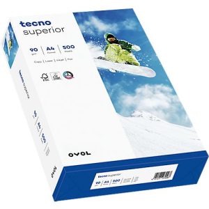 Kopierpapier tecno superior, DIN A4, 90 g/m², hochweiß, 1 Paket = 500 Blatt Kopierpapier tecno superior, DIN A4, 90 g/m², hochweiß, 1 Paket = 500 Blatt