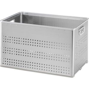 Korb, Metall, stapelbar, gelocht, 122 l