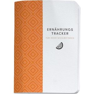 Korsch Taschenbuch ‚Ernährungs-Tracker‘, DIN A6, B 105 x H 148 mm, orange/weiß