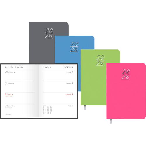 Korsch Wochentimer Colour 2025, 160 Seiten, Wochenübersicht, Softcover, B 110 x H 155 mm, grün