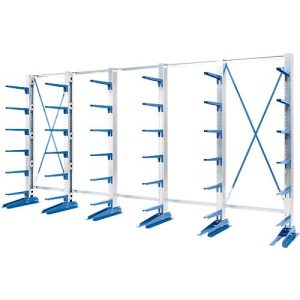 Kragarmregal KRM, einseitig, 2500x5000x400