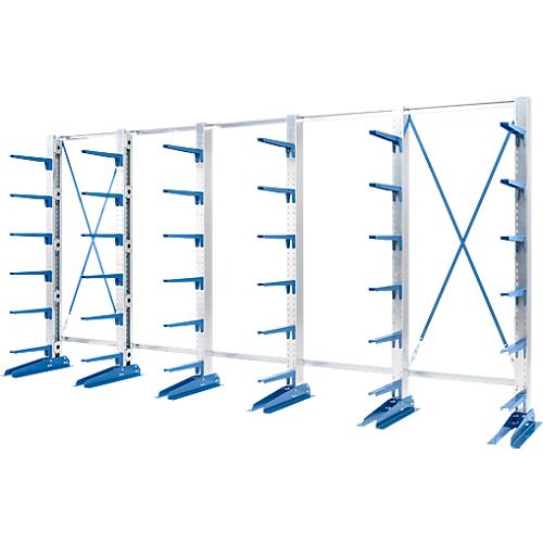 Kragarmregal KRM, einseitig, 2500x5000x400