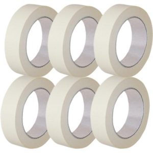 Kreppband, ideal für Malerarbeiten, Papier, L 50 m x B 50 mm, 6 Rollen Kreppband, ideal für Malerarbeiten, Papier, L 50 m x B 50 mm, 6 Rollen