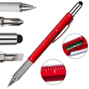 Multifunktionsstift 6 in 1 – Schraubendreher. Wasserwaage …