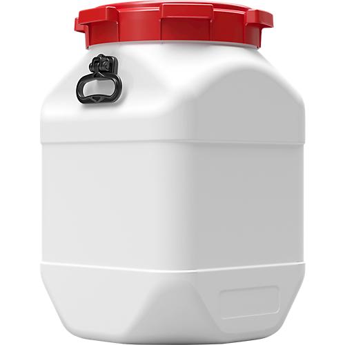 Kunststofffass CurTec, quadratisch, mit Schraubdeckel, HDPE, wasserdicht, 66 l