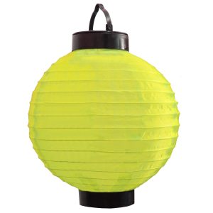 Solar Laterne LED Lampion. Ø 20cm gelb