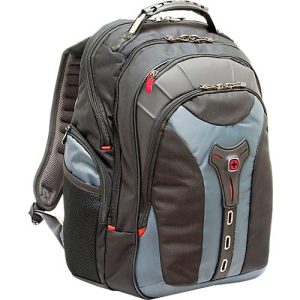 Laptop Rucksack Wenger Pegasus Comfortable, 23 l, für Laptops bis 17,3′, Laptopfach, L 230 x B 340 x H 470 mm, Polyester, Nylon, grau/schwarz