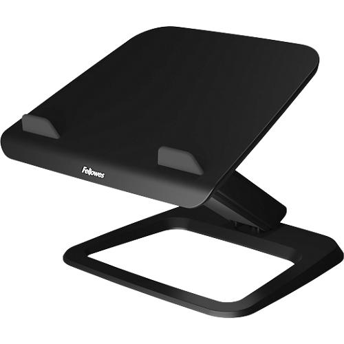 Laptop Ständer Fellowes Hana™ LT, für 1 Laptop bis 19' & bis 4,5 kg, höhenverstell-/drehbar, Kabelmanagement, B 342 x T 396 x H 102 mm, schwarz