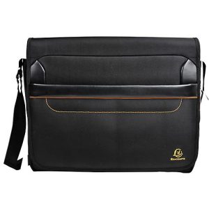 Laptoptasche Exacompta Exactive, für Laptops bis 14′, Dokumente bis DIN A4, B 380 x T 100 x H 305 mm, Polyester, schwarz