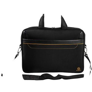 Laptoptasche Exacompta Exactive®, geeignet für 1 Laptop bis 15,6“, Reissverschlussfach, Rückenschlaufe, 305 x 420 x 50 mm, Polyesterstoff, schwarz