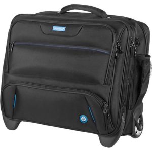 Laptoptrolley LIGHTPAK®, für 1 Notebook bis 17′, Hauptfach & 3 Reißverschlussfächer, Netztasche, Laufrollen, Recycling-PET, schwarz Laptoptrolley LIGHTPAK®, für 1 Notebook bis 17′, Hauptfach & 3 Reißverschlussfächer, Netztasche, Laufrollen, Recycling-PET, schwarz