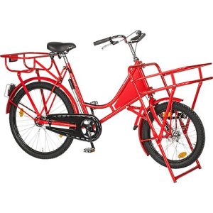 Lastenfahrrad, 3-Gang-Schaltung, Stahlrahmen pulverbeschichtet, mit Beleuchtung, rot Lastenfahrrad, 3-Gang-Schaltung, Stahlrahmen pulverbeschichtet, mit Beleuchtung, rot