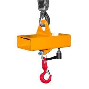 Lasthaken für Gabelstapler und Kran Bauer LH-I 1,5, mit Wirbel, Traglast 1500 kg, orange RAL 2000 Lasthaken für Gabelstapler und Kran Bauer LH-I 1,5, mit Wirbel, Traglast 1500 kg, orange RAL 2000