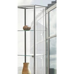 LED-Beleuchtungsset für Vitrinen, 4-Spot, Leistung 4 x 5 W, 4 x 350 lm, 2700 K, höhenverstellbar, mit Kunststoffschiene & Befestigungsmaterial