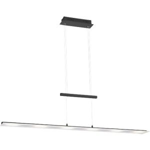 LED-Pendelleuchte NELE, stufenloser Sensordimmer, 6 x 4 W, 2700 lm, 2700-5000 K, L 1300 x B 120 mm, anthrazit