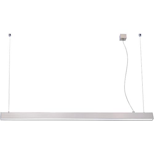 LED-Pendelleuchte SNAKE, LED austauschbar, höhenverstellbar, stufenlos dimmbar, L 1000 x B 30 mm