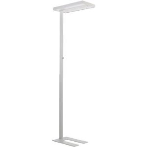 LED-Stehleuchte ALCO, weiß, Lichtfarbe Neutralweiß, 80W, dimmbar, mit Tageslicht- & Bewegungssensor