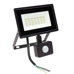 LED Fluter. 20W. 2050lm. kaltweiß. Bewegungsmelder. schwarz
