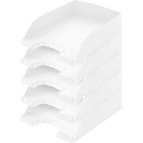 LEITZ® Ablagekorb Standard 5227, Kunststoff, 5 Stück, weiß