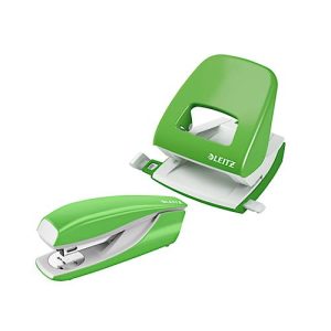 LEITZ® Bürolocher + Tischheftgerät SET, grün LEITZ® Bürolocher + Tischheftgerät SET, grün