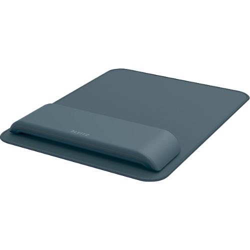 Leitz Ergo Mauspad und Handgelenkauflage, ergonomisch, 2 Höheneinstellungen, B 200 x T 260 x H 23 mm, samtgrau