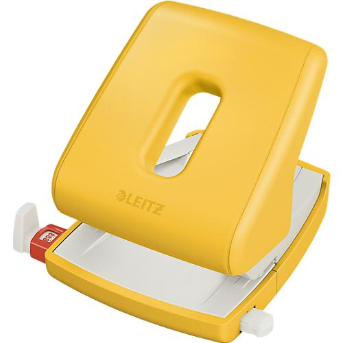 Leitz® Locher 5004 Cosy, für bis zu 30 Blatt, minimalistisches Design, gelb