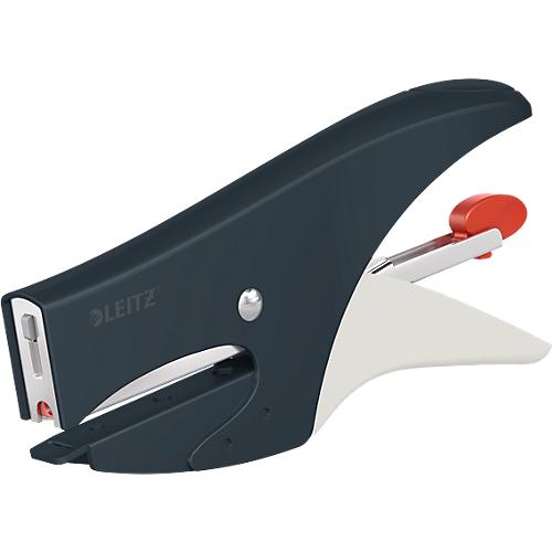 Leitz® Metallheftzange 5577 Cosy, Hinterlademechanik, inkl. 1.000 Heftklammern, grau