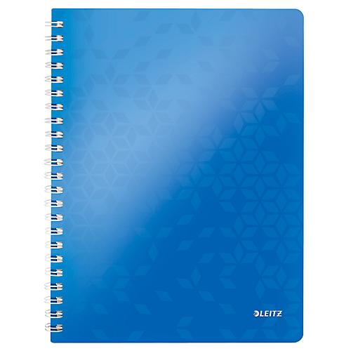 LEITZ Notizbuch WOW 4638, DIN A4, kariert, blau