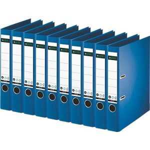 LEITZ® Ordner 1007/1008, DIN A4, Rückenbreite 52 mm, 10 Stück, blau