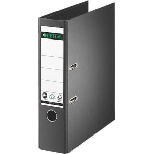 LEITZ® Ordner 1007/1008, DIN A4, Rückenbreite 80 mm, einzeln, schwarz