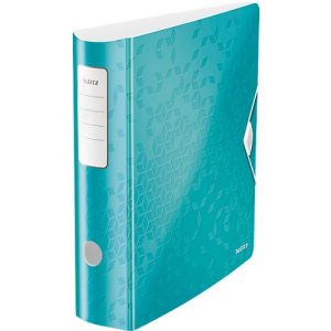 LEITZ® Ordner Active WOW, DIN A4, Rückenbreite 82 mm, 5 Stück, eisblau