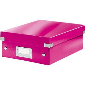 LEITZ® Organisationsbox Click + Store, klein, pink