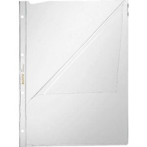 LEITZ Prospekthülle 4744, DIN A4, oben und links offen, 10 Stück, glasklar, transparent LEITZ Prospekthülle 4744, DIN A4, oben und links offen, 10 Stück, glasklar, transparent