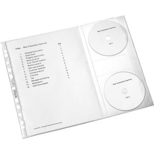 LEITZ® Prospekthülle 4761 mit CD-Klappe, DIN A4, oben offen, 5 Stück LEITZ® Prospekthülle 4761 mit CD-Klappe, DIN A4, oben offen, 5 Stück