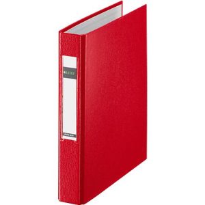 LEITZ® Ringbuch, DIN A5, 2-Ring-Mechanik, Rückenbreite 40 mm, rot LEITZ® Ringbuch, DIN A5, 2-Ring-Mechanik, Rückenbreite 40 mm, rot
