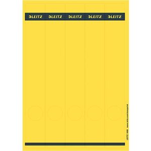 LEITZ® Rückenschilder lang, PC-beschriftbar, Rückenbreite 50 mm, selbstklebend 125 St., gelb LEITZ® Rückenschilder lang, PC-beschriftbar, Rückenbreite 50 mm, selbstklebend 125 St., gelb