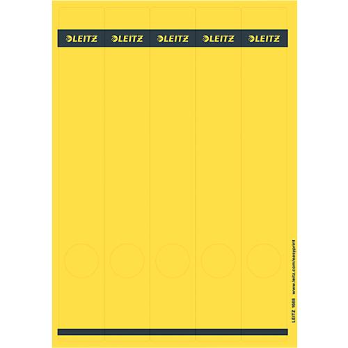 LEITZ® Rückenschilder lang, PC-beschriftbar, Rückenbreite 50 mm, selbstklebend 125 St., gelb