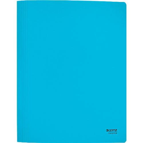 Leitz® Schnellhefter Recycle, Format A4, bis zu 250 Blatt, Heftmechanik, 100 % recycelbar, Blauer Engel, Recyclingkarton, blau